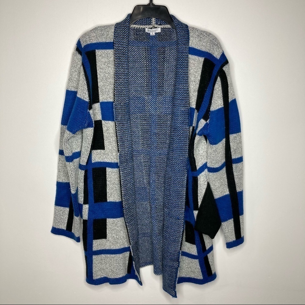 Baciano abstract open cardigan sweater‎ size XL